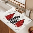 thumbnail image 1 of Horivan 1 Packs Christmas Table Mats Holiday Placemats Heat Resistant Linen Dining Room Decor Kitchen Table Setting Party Supplies Festive Dinnerware, 1 of 6