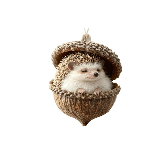 Horivan 1 Packs Forest Animal Ornaments Hand Painted Woodland Decor for Christmas Tree Rustic Home Accents Unique Holiday Gift Nature Inspired Decorations
