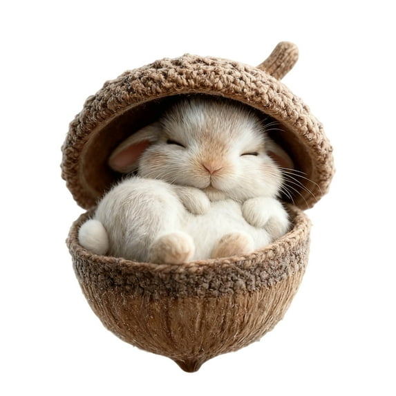 Horivan 1 Packs Forest Animals Christmas Ornaments Durable Acrylic Tree Decorations, Holiday Party Gift for Home Festive Decor Winter Themed Pendants for Xmas Tree