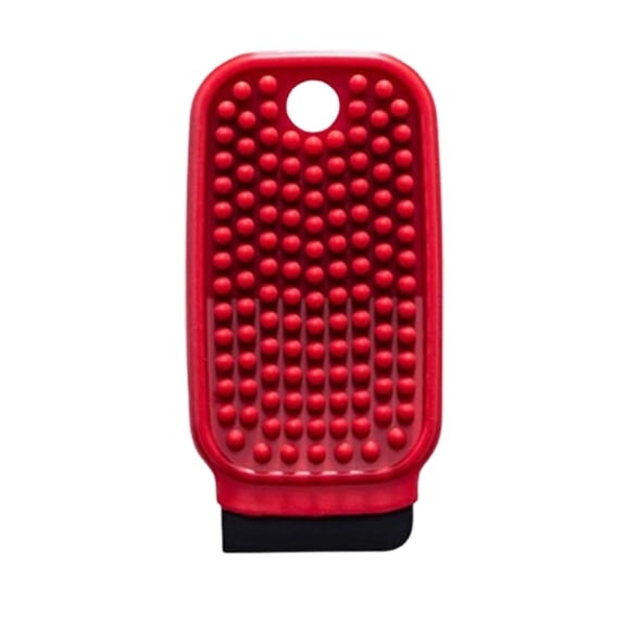 Horivan 1 Packs Multi Functional Silicone Cleaning Brush with Scraper Soft Bristles Kitchen Utensil Scrubber Fruits Vegetables Dishes Home Kitchen Gadgets for Pots Pans Cookware