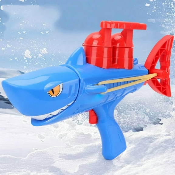 Horivan 1 Packs Snowball Blaster Gun Toy Rapid Fire Launcher Outdoor Winter Play Snow Fight Battle Gear for Family Fun in Backyard Park