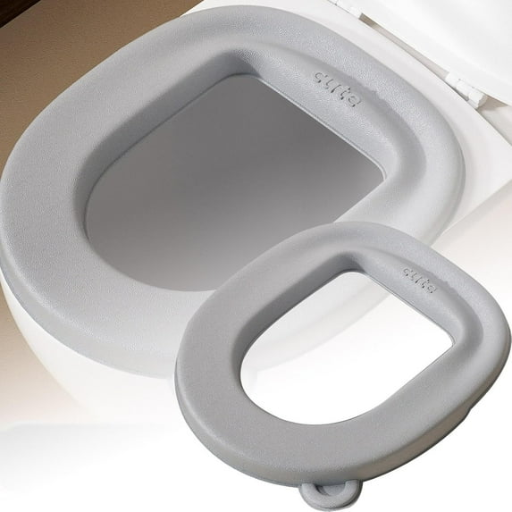 Horivan 1 Packs Soft Foam Toilet Seat Cushion with Adhesive Mounting Waterproof Hygienic Padding for Comfort Standard Toilet Seats Elderly Senior Bathroom Safety Essentials Thick Cushioning for Daily