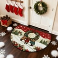 thumbnail image 1 of Horivan 1 Pcs Christmas Kitchen Rug Non Slip Absorbent Holiday Floor Mat Washable Polyester Doorway Decor for Home Entryway Bathroom Laundry Room, 1 of 6