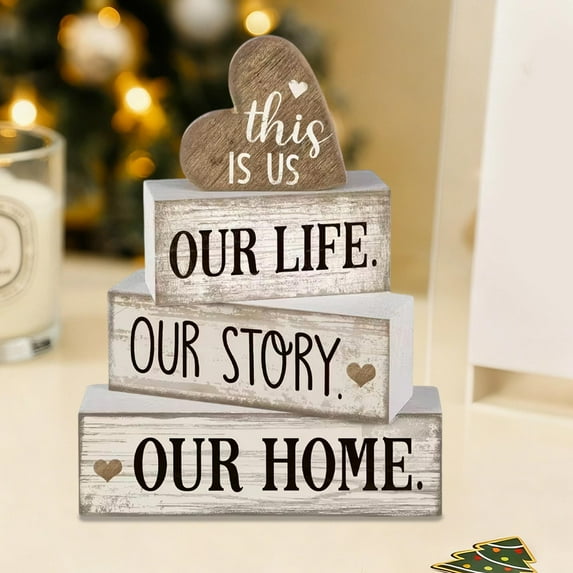 Horivan 1 Pcs Vintage Nativity Scene Tray Decor Rustic PVC Table Centerpiece for Christmas Holiday Home Decor, Religious Farmhouse Style Tabletop Display