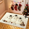 thumbnail image 1 of Horivan 3 Packs Christmas 3D Embroidery Door Mat Non Slip Absorbent Kitchen Rug Holiday Home Decor Washable Floor Mat for Entryway Bathroom, 1 of 6