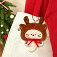 thumbnail image 1 of Horivan 3 Packs Christmas Plush Keychain Ornament Soft Stuffed Toy Bag Charm for Holiday Decorations Stocking Stuffers Gifts, 1 of 6