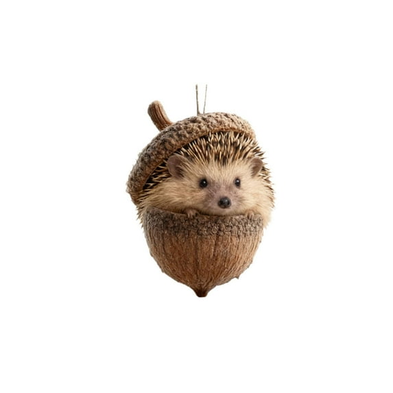 Horivan 3 Packs Forest Animal Ornaments Hand Painted Woodland Decor for Christmas Tree Rustic Home Accents Unique Holiday Gift Nature Inspired Decorations