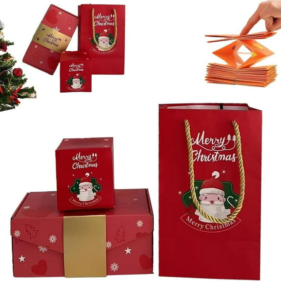 Horivan 3 Pcs Romantic Surprise Gift Box with Bouncing Red Heart for Proposals Anniversary Celebrations, Unique Keepsake Storage Box for Couples, Birthday Surprise Present