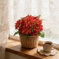 thumbnail image 1 of Horivan Artificial Passion Flower Stems Silk Floral Arrangements Realistic Bouquet with 12 Heads for Home Decor Wedding Centerpiece Vase Fillers Long Lasting Fake Flowers, 1 of 6