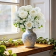 thumbnail image 1 of Horivan Artificial Silk Peony Flowers Bouquet, Realistic Home Wedding Decor, 30cm Large Bloom, for Centerpieces Wall Party Office Decoration, Faux Floral Arrangement, 1 of 7