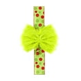 thumbnail image 1 of Horivan Christmas Cabinet Decor Polka Dot Bow Ribbon Soft Faux Fur Adjustable Holiday Home Decoration for Festive Season Long Lasting, 1 of 6