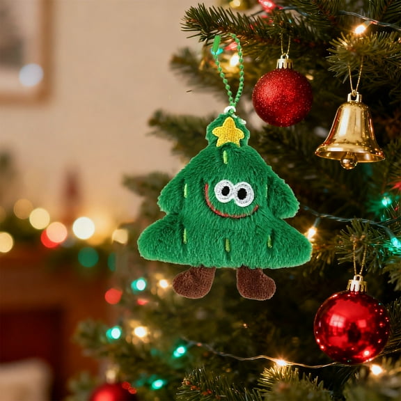 Horivan Christmas Doll Keychain Cute Santa Pendant Soft Fabric Bag Charm Holiday Gift Decor for Women Teens Stocking Stuffer Party Favors