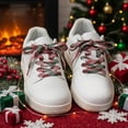thumbnail image 1 of Horivan Christmas Shoe Laces Polyester Durable Holiday Style Sneaker Boot Laces for Adults Festive Fashion Accessories Long Lasting Shoestrings, 1 of 7