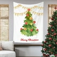 thumbnail image 1 of Horivan Christmas Tree Tapestry Wall Hanging Decor with Vintage Wood Background Cotton Fabric for Holiday Living Room Bedroom Dorm Party Decoration Reusable Festive Home Wall Art, 1 of 6