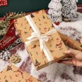 thumbnail image 1 of Horivan Christmas Wrapping Paper Double Sided Kraft Design with Holiday Patterns for Gift Wrapping Party Supplies Christmas Tree Decorations, 1 of 6