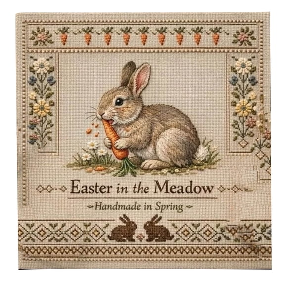 Horivan DIY Cross Stitch Kit for Adults, Complete Beginner-Friendly Embroidery with Pre-Printed Pattern, Home Decor Craft Project, Relaxing Hobby Gift Idea