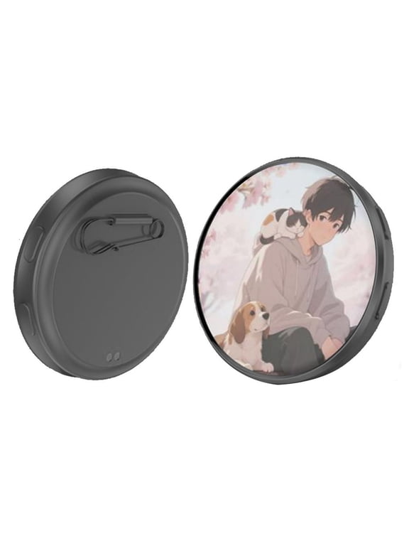 Digital Photo Badge Touchscreen Display Customizable GIF Video Pins with 600mAh Battery for Anime Fans and Conventions Accessories