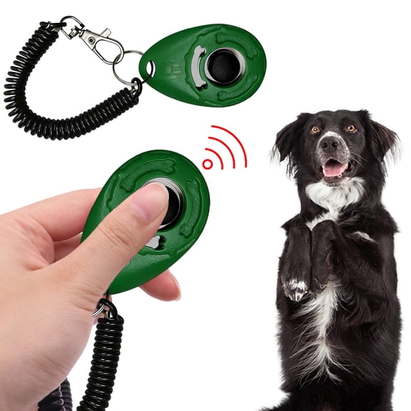 Horivan Dog Training Clicker with Wrist Strap, Ergonomic Teardrop Design for Effective Pet Obedience Training, Durable Plastic Clicker for Dogs and Puppies