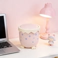thumbnail image 1 of Horivan Easter Egg Shaped Mini Trash Can Cute Desk Organizer Plastic Waste Bin for Home Office Decor Easter Party Supplies Desktop Accessory, 1 of 6