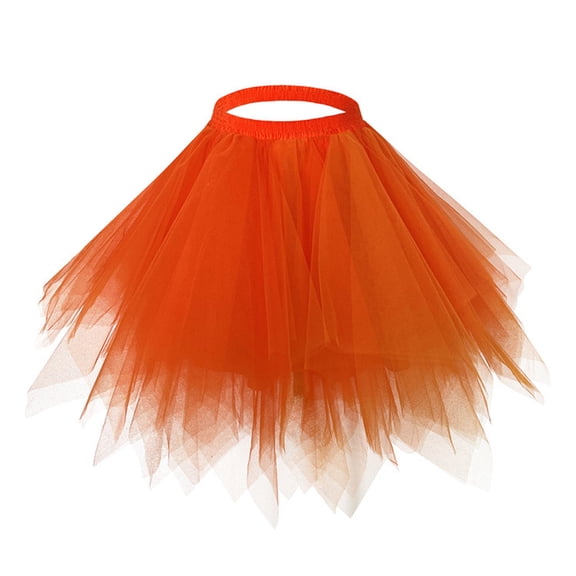 Horivan Girls' Performance Skirt Solid Color Mesh Pleated Tutu for Dance Recital Party Wear Elegant Kids Formal Attire with Comfortable Breathable Fabric