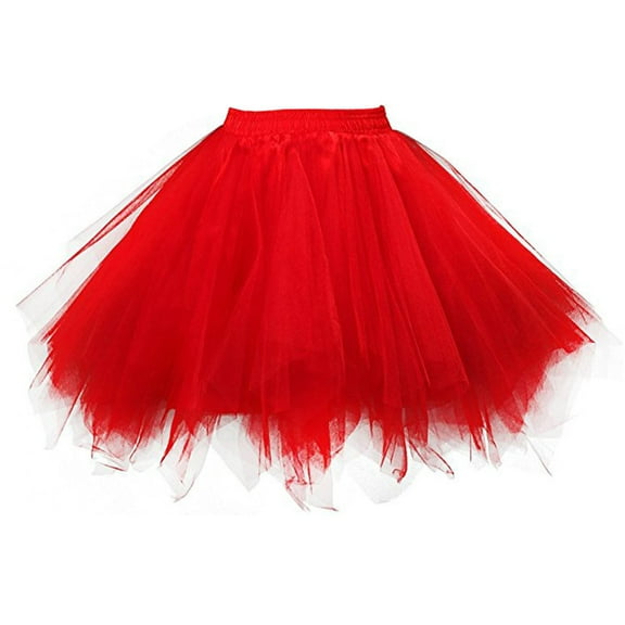Horivan Girls' Performance Skirt Solid Color Mesh Pleated Tutu for Dance Recital Party Wear Elegant Kids Formal Attire with Comfortable Breathable Fabric