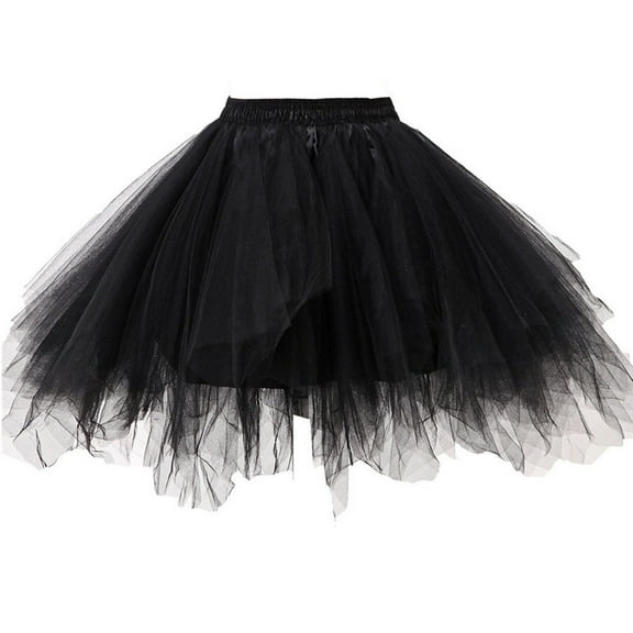 Horivan Girls' Performance Skirt Solid Color Mesh Pleated Tutu for Dance Recital Party Wear Elegant Kids Formal Attire with Comfortable Breathable Fabric