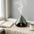 thumbnail image 1 of Horivan Handcrafted Ceramic Palo Incense Burner with Ash Catcher and Chimney, Decorative Home Decor for Sticks and Cones, Aromatherapy Room Decor Gift, 1 of 6