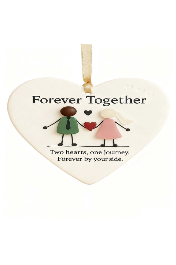 Heart Shaped Sea Glass Pendant Romantic Couple Gift Anniversary Jewelry for Her Beach Wedding Keepsake Personalized Love Token with Message Card