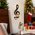 thumbnail image 1 of Horivan Iron Musical Note Candle Holder Wall Mounted Metal Candlelight Dinner Decor for Home Living Room Wall Hanging Christmas Holiday Party Decoration, 1 of 6