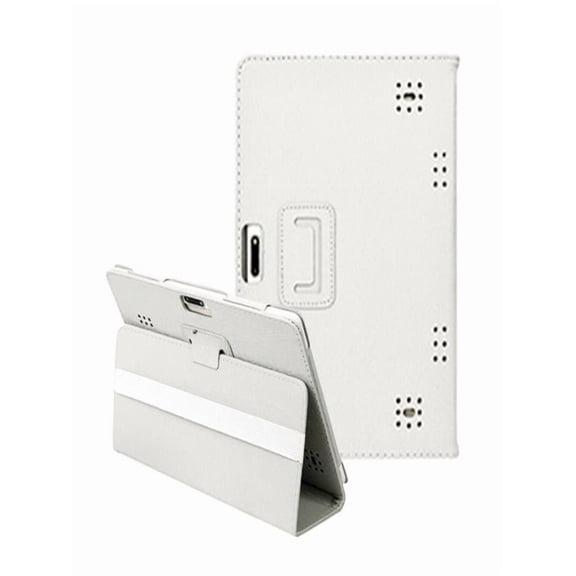 Horivan Leather Cover Case for 10-10.1 Inch Android Tablet, Flip Stand, Shockproof, with Fixed Frame, Silicone Material
