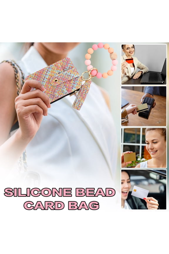 Leather Wallet Keychain for Men RFID Blocking Slim Minimalist Card Holder with Money Clip Secure Zipper Pocket for Everyday Carry Essentials