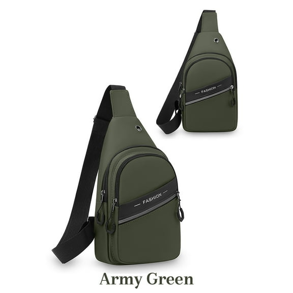 Horivan Men's Chest Bag, Lightweight Running Fanny Pack, Waterproof Crossbody Sling Bag for Hiking, Travel, and Gym, Sporty Waist Bag with Multiple Pockets