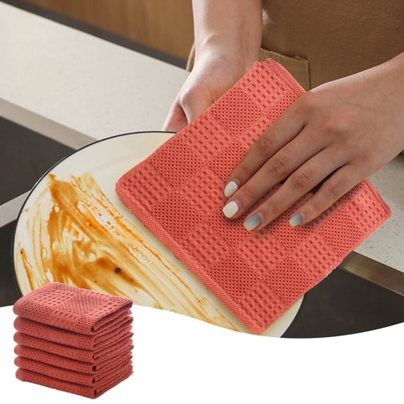 Horivan Microfiber Cleaning Cloth, Ultra Absorbent Towel for Kitchen, Glass, Dishwashing, and Commercial Use
