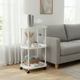 thumbnail image 1 of Horivan Mini Bedside Table with Storage Small Nightstand for Bedroom Compact Side Table with Shelf, Modern End Table for Small Spaces, Apartment Living Room Furniture, Easy Assembly, 1 of 6