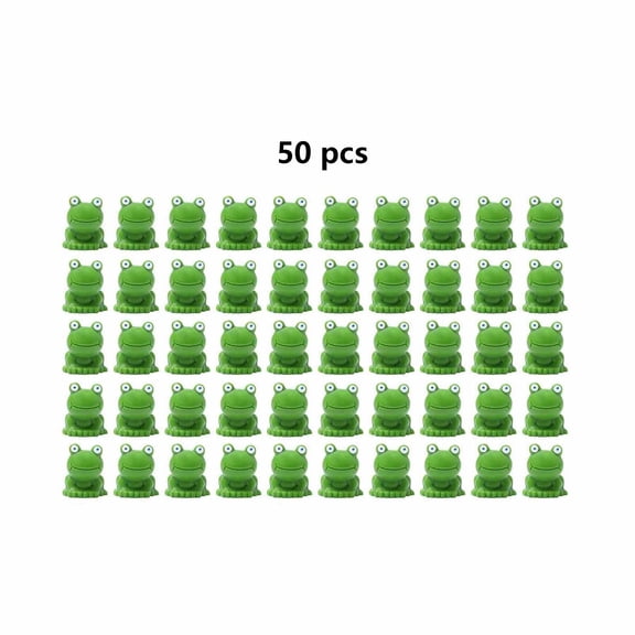 Horivan Mini Frog Statues Garden Decor, 50/100 Pcs Small Frog Figurines for Outdoor Patio Home Decoration, Cute Lawn Ornament Miniature Animal Sculptures