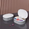 thumbnail image 1 of Horivan Mini Weekly Pill Organizer Box, Moisture Proof & Portable, 6 Removable Compartments for Travel, Daily Medication Storage, Airtight Portable Pill Case for Pills and Vitamins, 1 of 7
