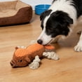 thumbnail image 1 of Horivan Pet Sounds Squeaky Dog Toy with Rope Core Interactive Plush Chew Toy for Aggressive Chewers Tug of War Fetch Play Durable for Large Breed Dogs Puppy Teething Relief Boredom Buster, 1 of 6