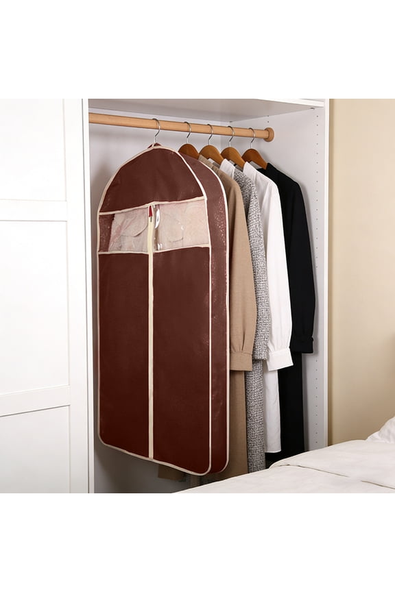 Premium Garment Bag for Travel and Storage Waterproof Hanging Suit Cover with Transparent Window, Durable Clothes Protector for Wardrobe Organization and Coat Jacket Shirt