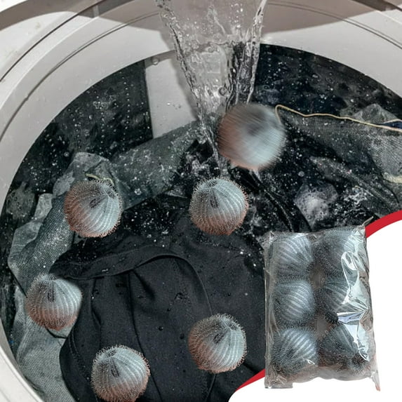 Horivan Reusable Laundry Hair Remover Balls 6PCS Anti Washing Machine Lint Catcher Pet Hair Removal Tool Dryer Balls for Clothing Cleaning Lint Traps for Efficient Laundry Care