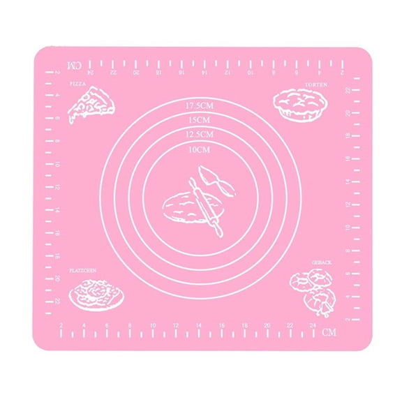 Horivan Silicone Baking Mat Non-Stick Dough Rolling Fondant Mat for Cakes Pizza Pastry, Oven Safe Reusable Grill Pad Kitchen Cooking Accessories