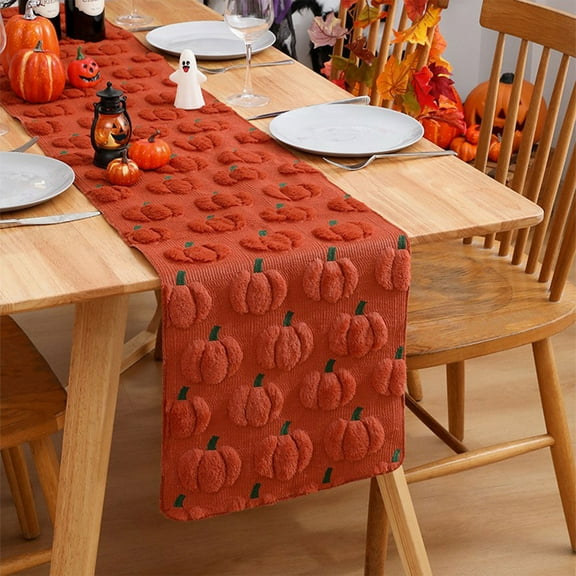 Horivan Thanksgiving Table Runner Premium Fabric 72x13 Inch Fall Harvest Decor for Dining Table Holiday Party Decorations Autumn Centerpiece
