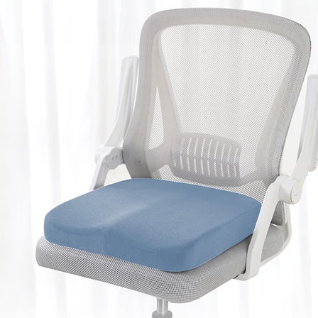 Horivan Universal Memory Foam Seat Cushion Non-Slip for Office Chair Car Seat Square Comfort Cushion for Back Pain Relief Orthopedic Chair Pad with Slow Rebound Support for Home Office