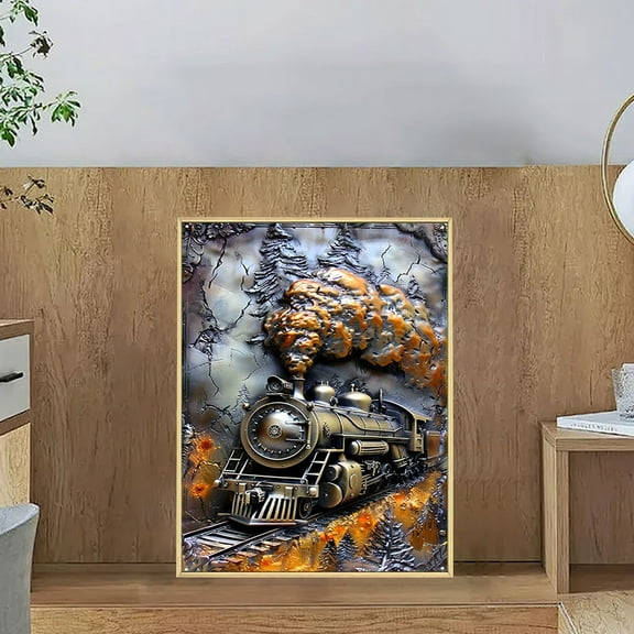 Horivan Vintage Metal Wall Art Decor Waterproof Rustproof Iron Sheet Painting for Living Room Bedroom Office Unique 3D Wall Hanging Sculpture Modern Home Accent