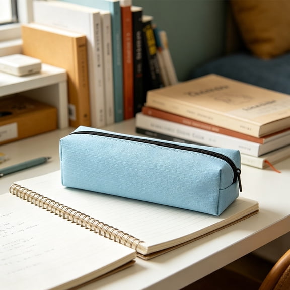 Horivan Water Repellent Large Capacity Pen Organizer, Sturdy Stain Resistant Zipper Pouch for Office Desk Art Tools Personal Stash Portable Storage