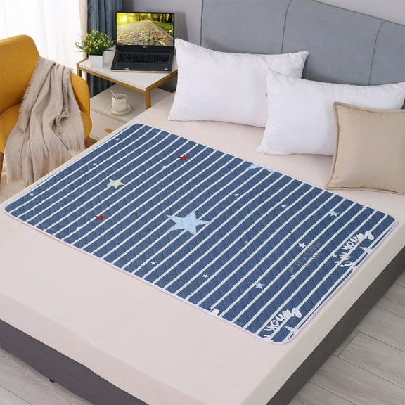 Horivan Waterproof Cotton Bed Pad for Incontinence Care Large Leak Proof Mattress Protector for Adults, Elderly, Dormitory, Hospital, Heavy Duty Washable Reusable 59x39 Inches