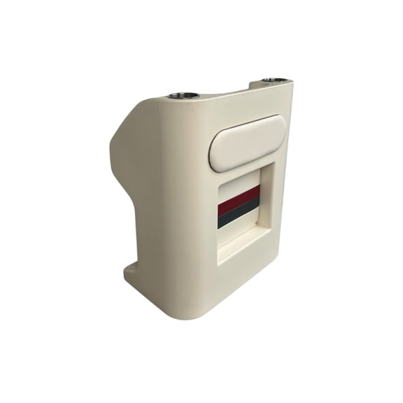 Horizon 3023-AAEC 27.75 in. Premium Series Steering Console, Helm White, Red & Charcoal