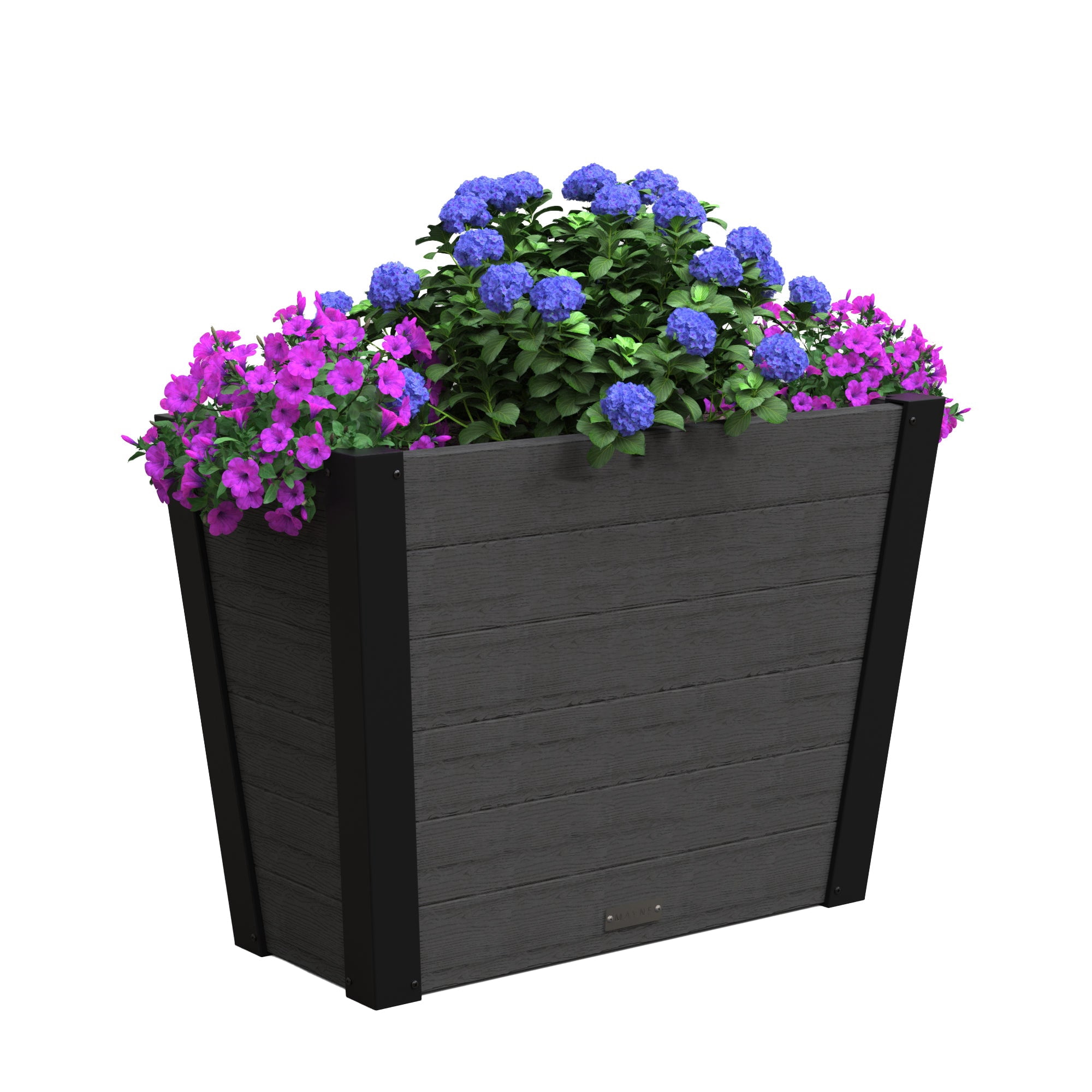 Horizon 30in Long Tapered Planter - Charcoal