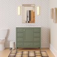 thumbnail image 1 of Horizon 42" Bathroom Vanity with Sage Green Cabinet and Engineered Carrara Top, 1 of 6