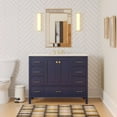 thumbnail image 1 of Horizon 48" Bathroom Vanity with Royal Blue Cabinet and Engineered White Top, 1 of 5