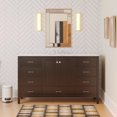 thumbnail image 1 of Horizon 60" Single Bathroom Vanity with Chocolate Cabinet and Engineered Carrara Top, 1 of 6